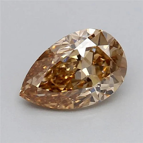 0.51ct Pear Lab Grown Diamond (Colour Fancy Brown, Clarity VVS2, IGI Certified)