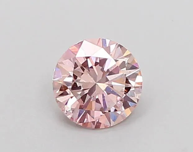 0.60ct Round Lab Grown Diamond (Colour Fancy Light Pink, Clarity VS2, Cut VG, IGI Certified)