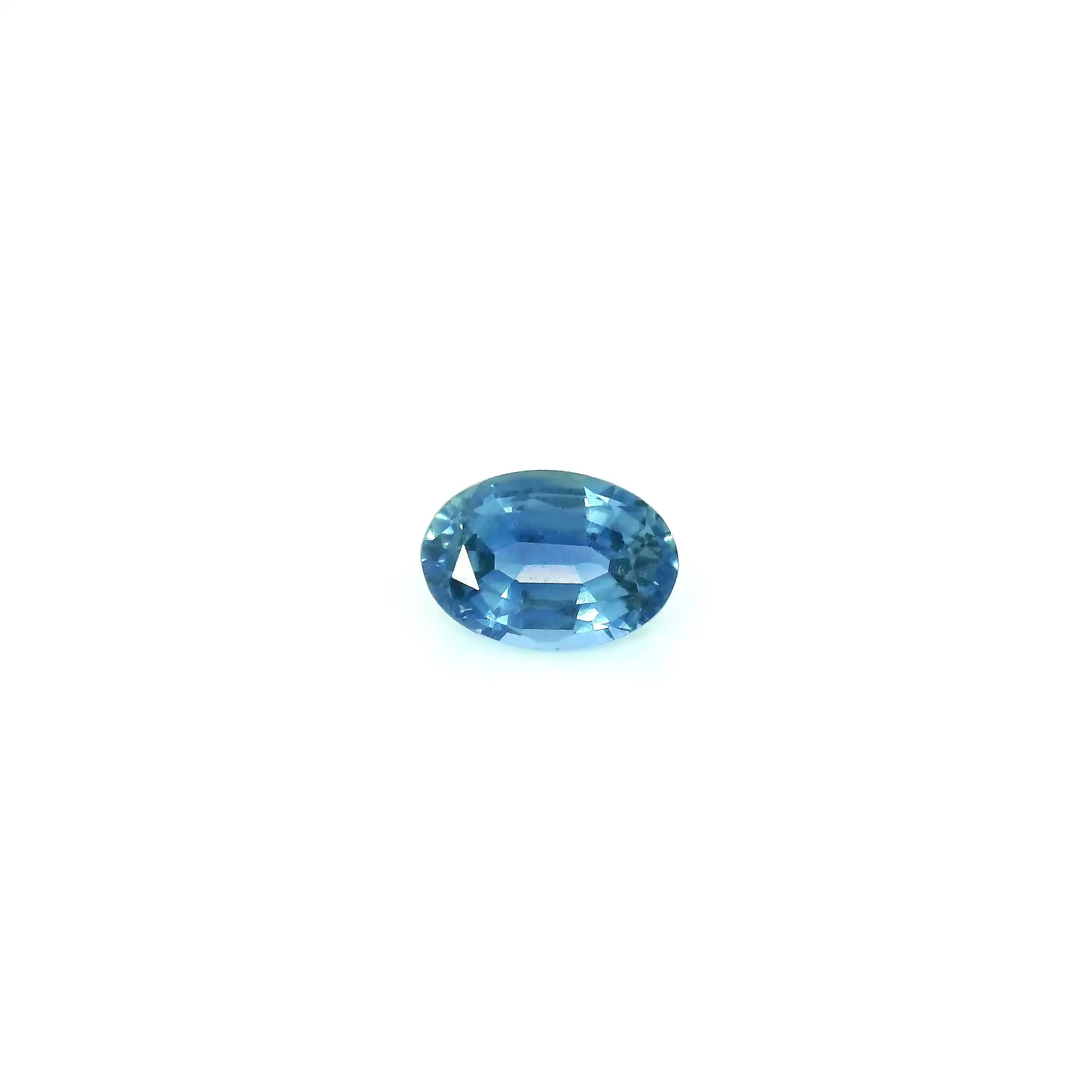 0.63ct Oval Natural Sapphire (Colour Blue, Clarity Slightly Included, Cut Faceted)