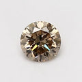 0.63ct Round Natural Diamond (Colour Fancy Yellowish Brown, Clarity VVS2, Cut VG, IGI Certified)