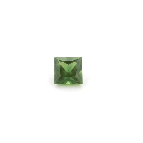0.86ct Square Natural Sapphire (Colour Green, Clarity Eye Clean, Cut Faceted)