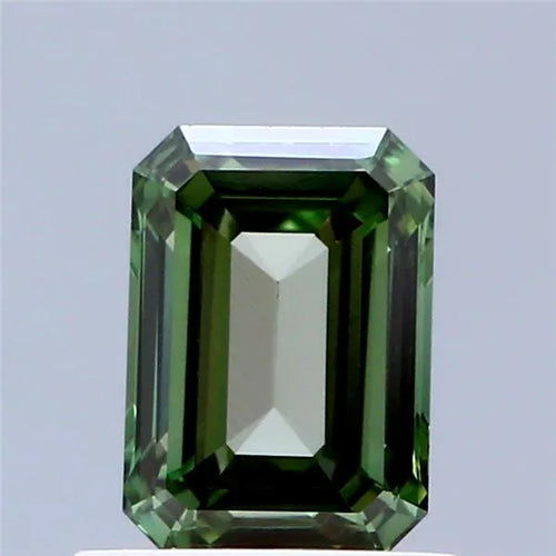 0.97ct Emerald Lab Grown Diamond (Colour Fancy Vivid Green, Clarity VS1, IGI Certified)