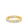Asscher Bezel Labgrown Diamond Eternity Band