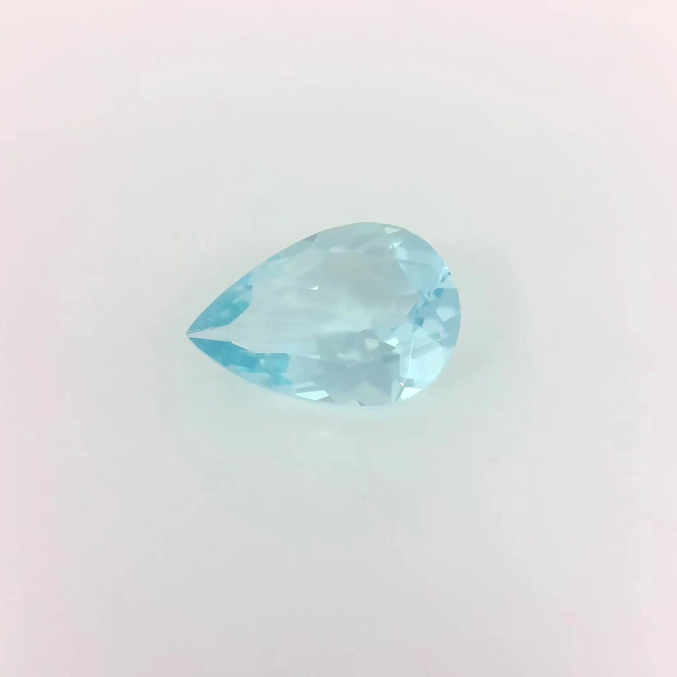 1.34ct Pear Natural Aquamarine (Colour Blue, Clarity Eye Clean, Cut Faceted)