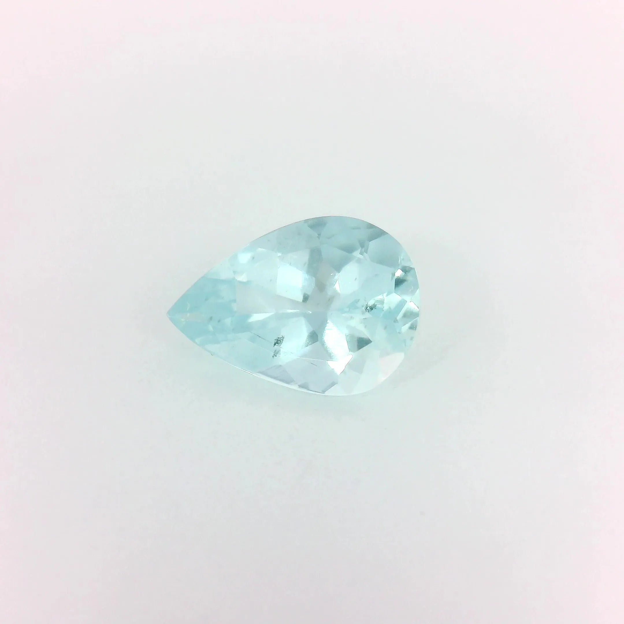 1.50ct Pear Natural Aquamarine (Colour Blue, Clarity Slightly Included, Cut Faceted)