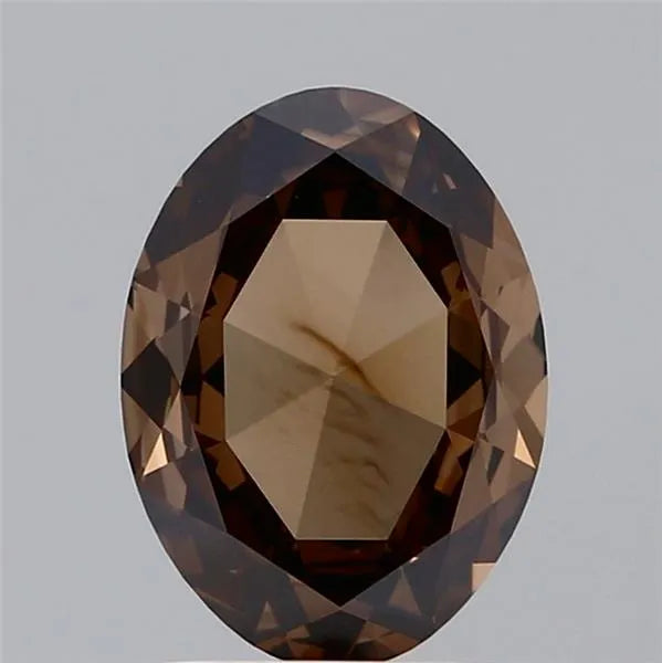 1.59ct Oval Lab Grown Diamond (Colour Fancy Gray Brown, Clarity VS1, IGI Certified)