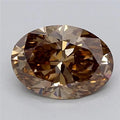 1.63ct Oval Lab Grown Diamond (Colour Fancy Brown, Clarity VS1, IGI Certified)