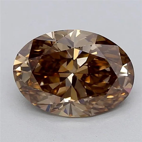 1.63ct Oval Lab Grown Diamond (Colour Fancy Brown, Clarity VS1, IGI Certified)
