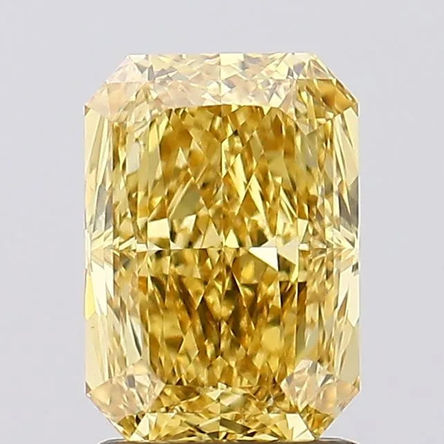 1.72ct Radiant Lab Grown Diamond (Colour Fancy Vivid Yellow, Clarity VS1, IGI Certified)