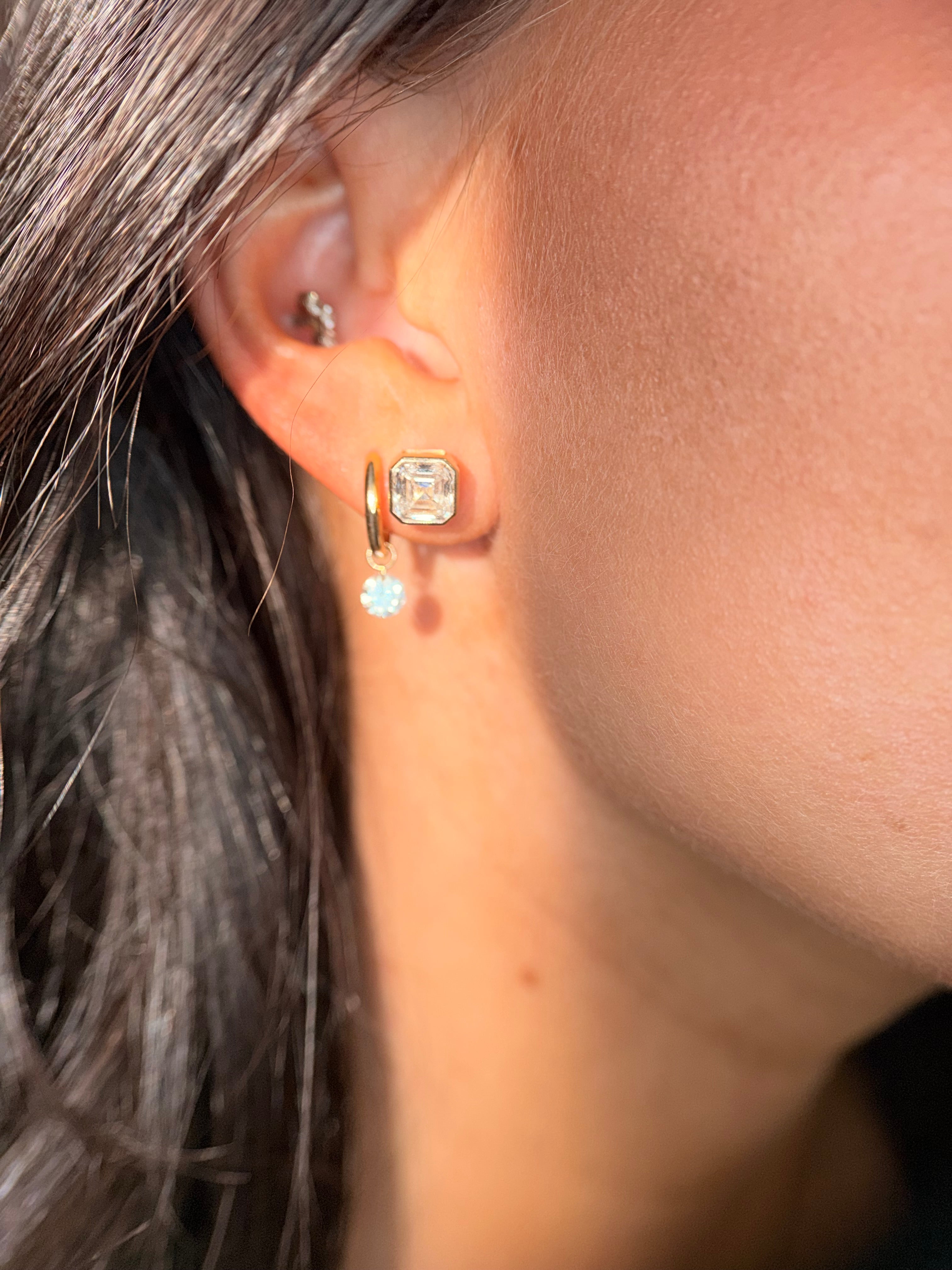 The Hope Asscher Stud