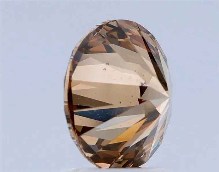2.00ct Round Natural Diamond (Colour Brown, Clarity VS2, Cut VG, IGI Certified)