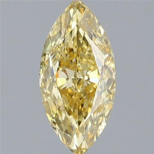 2.03ct Marquise Lab Grown Diamond (Colour Fancy Intense Yellow, Clarity VVS2, IGI Certified)