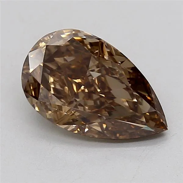 2.08ct Pear Lab Grown Diamond (Colour Fancy Brown, Clarity VS1, IGI Certified)
