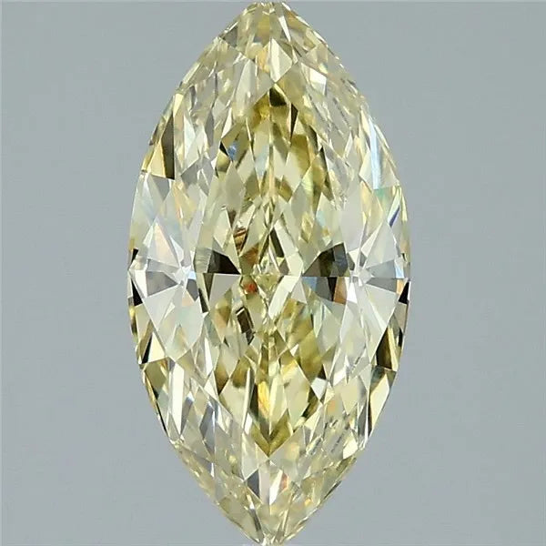 2.09ct Marquise Lab Grown Diamond (Colour Fancy Yellow, Clarity VVS2, IGI Certified)