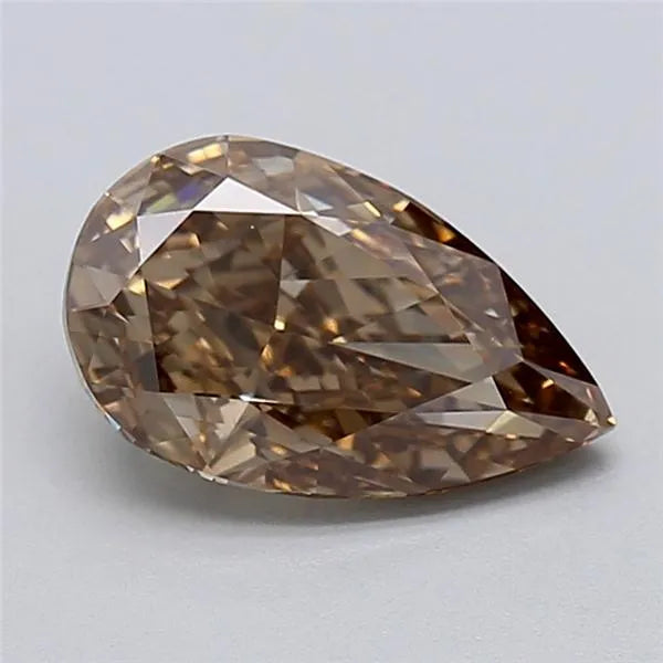 2.09ct Pear Lab Grown Diamond (Colour Fancy Brown, Clarity VS1, IGI Certified)