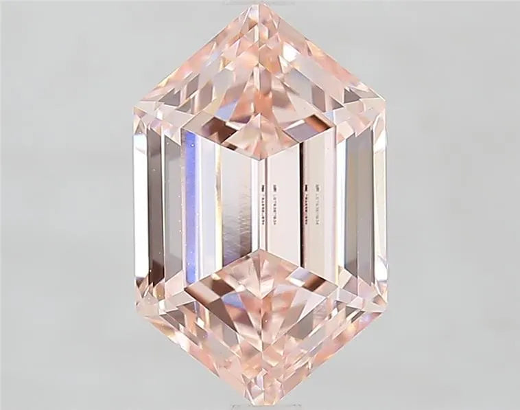 2.58ct Hexagonal Lab Grown Diamond (Colour Fancy Intense Pink, Clarity VVS2, IGI Certified)
