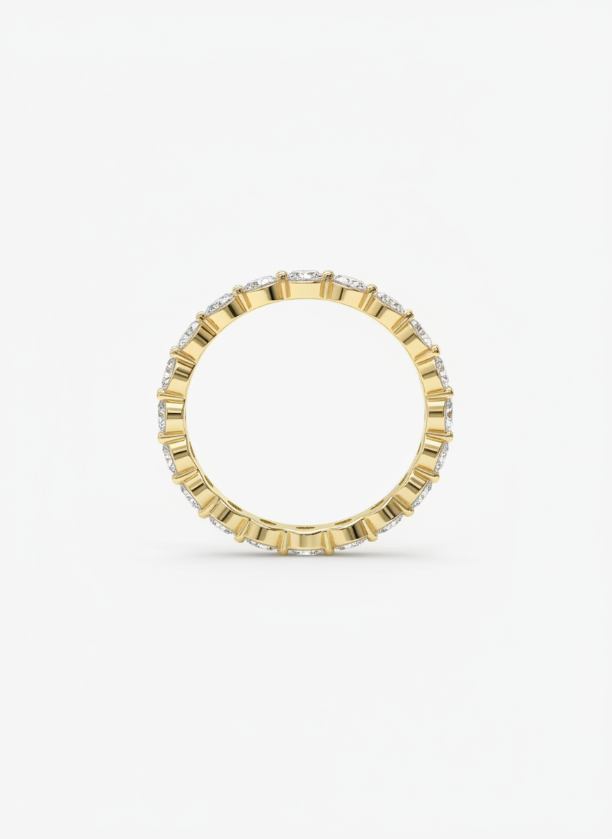 Marquis and Round Duo Ring