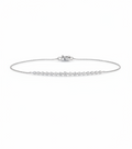 Moissanite and Sterling Silver Bracelet