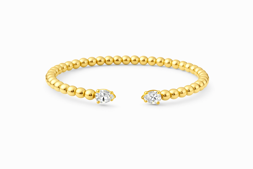 Bubble Bangle || Labgrown Diamond or Gemstone