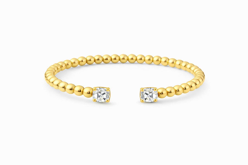 Bubble Bangle || Labgrown Diamond or Gemstone