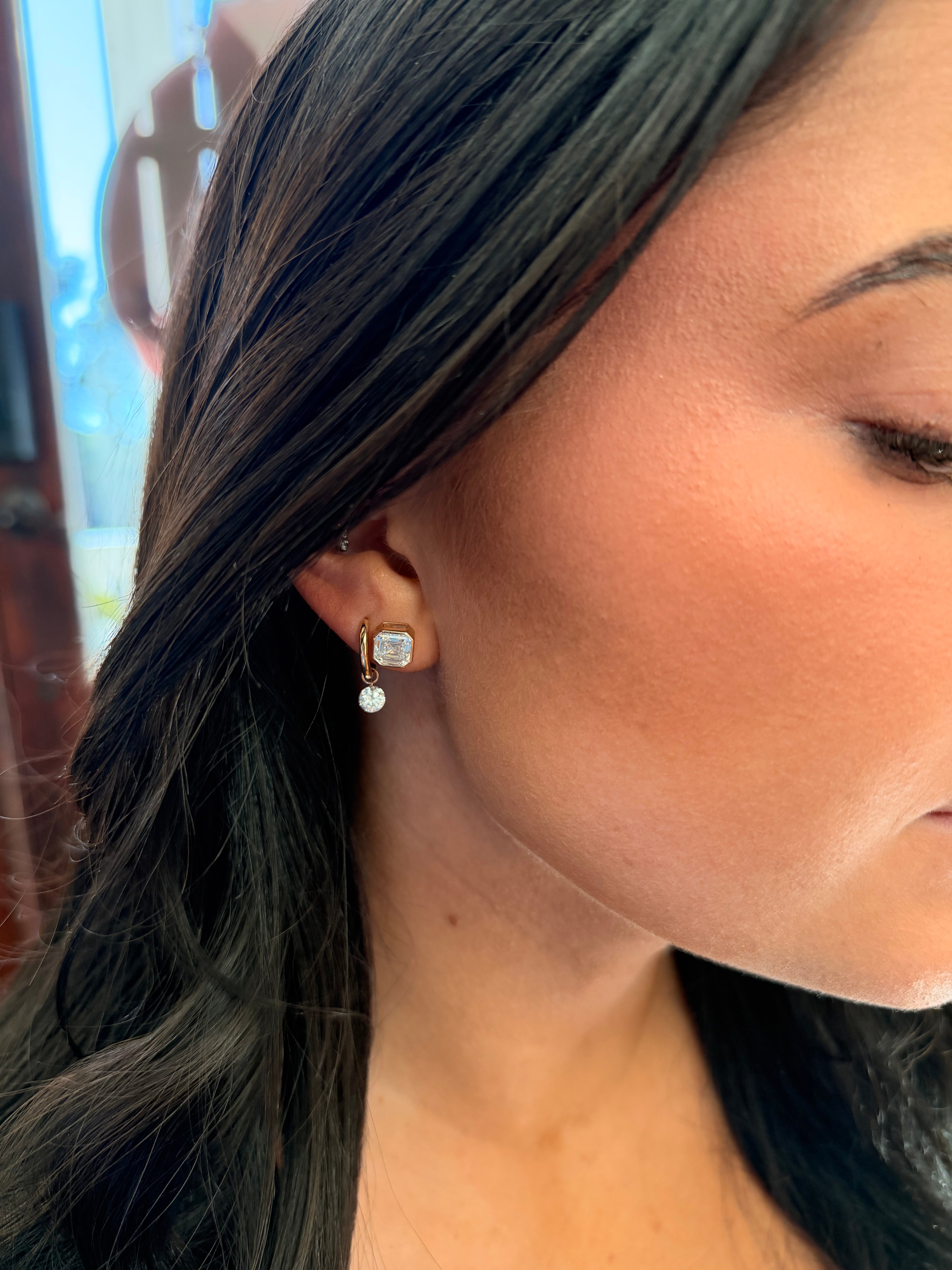 The Hope Asscher Stud