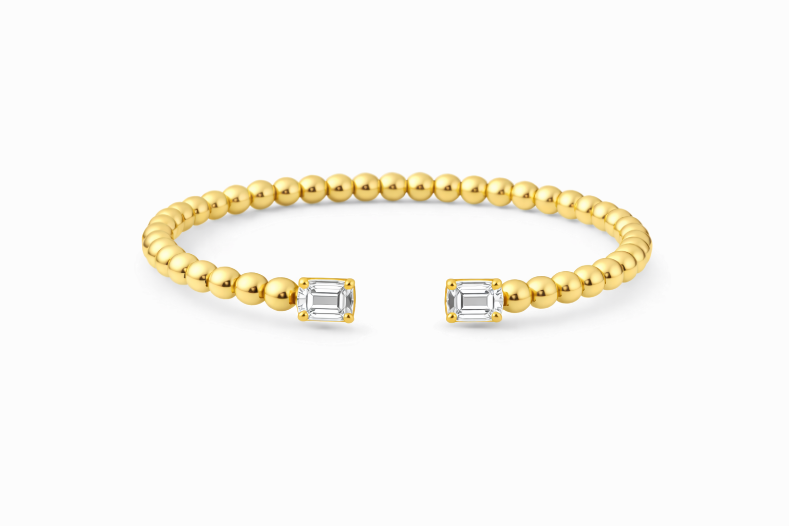 Bubble Bangle || Labgrown Diamond or Gemstone