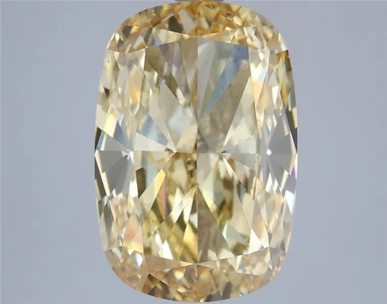 5.05ct Cushion modified Lab Grown Diamond (Colour Fancy Vivid Yellow, Clarity VS1, IGI Certified)