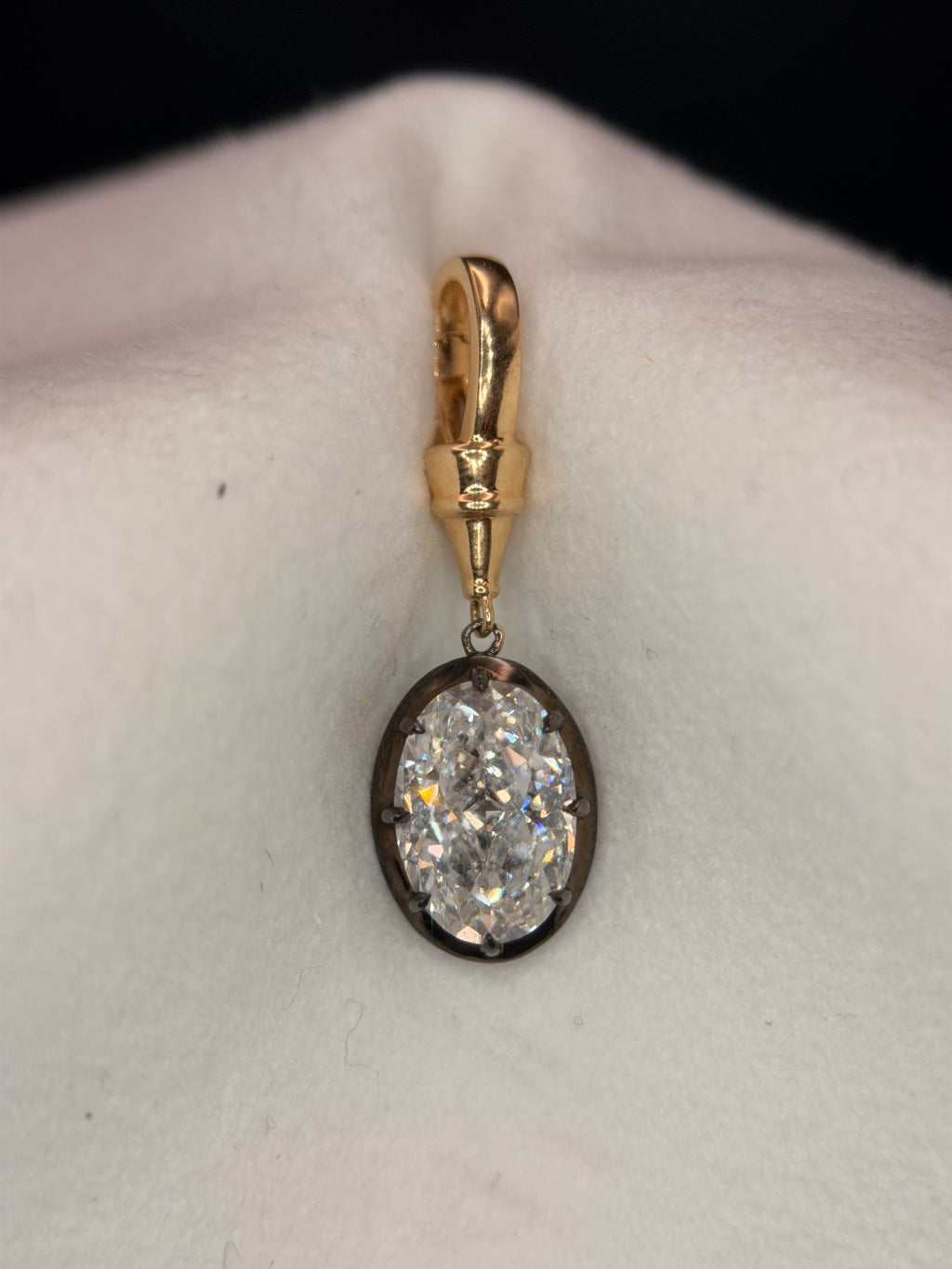 2ctw Georgian Oval Pendant