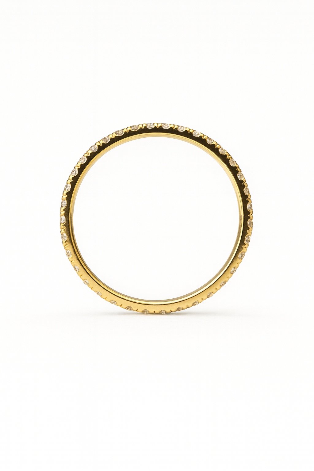 The Petite Pave Eternity Band
