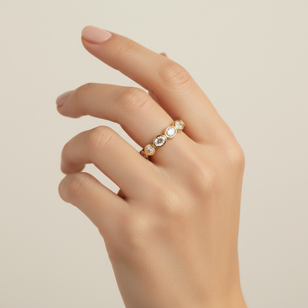 East West Oval Eternity