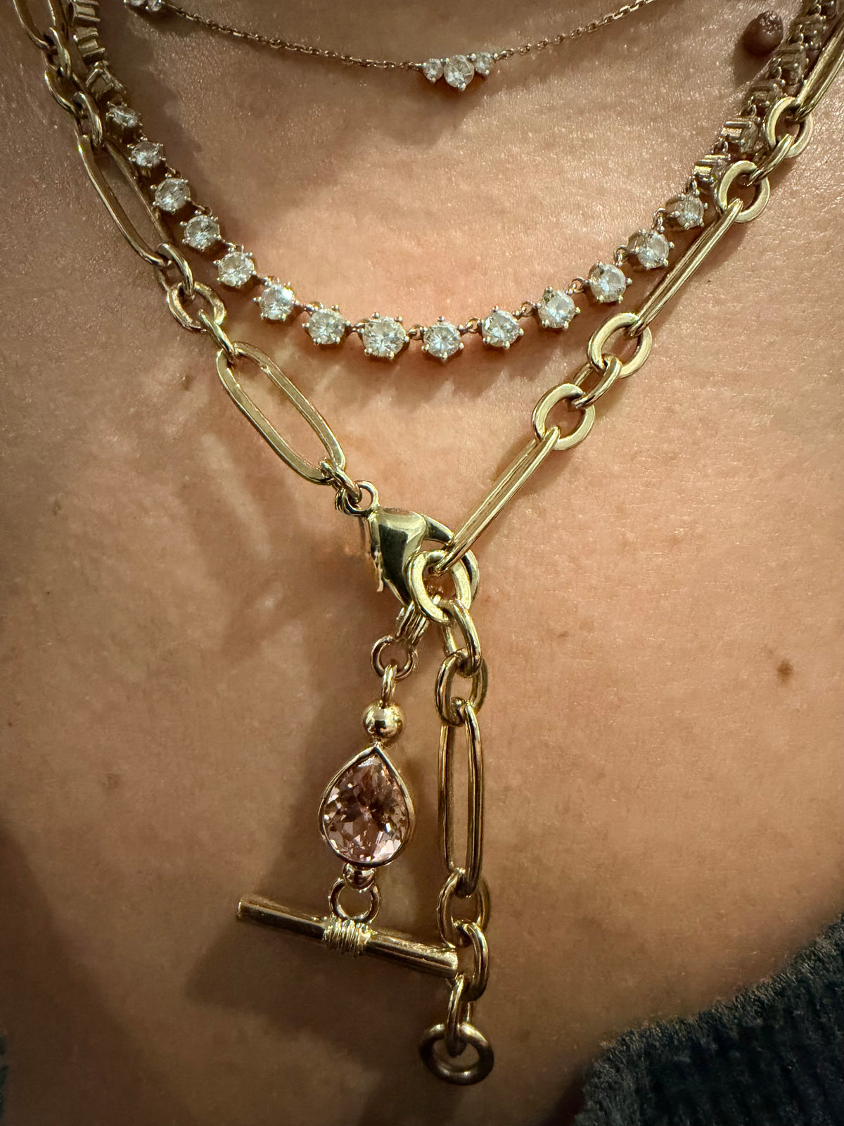 Solid Gold Trombone Chain