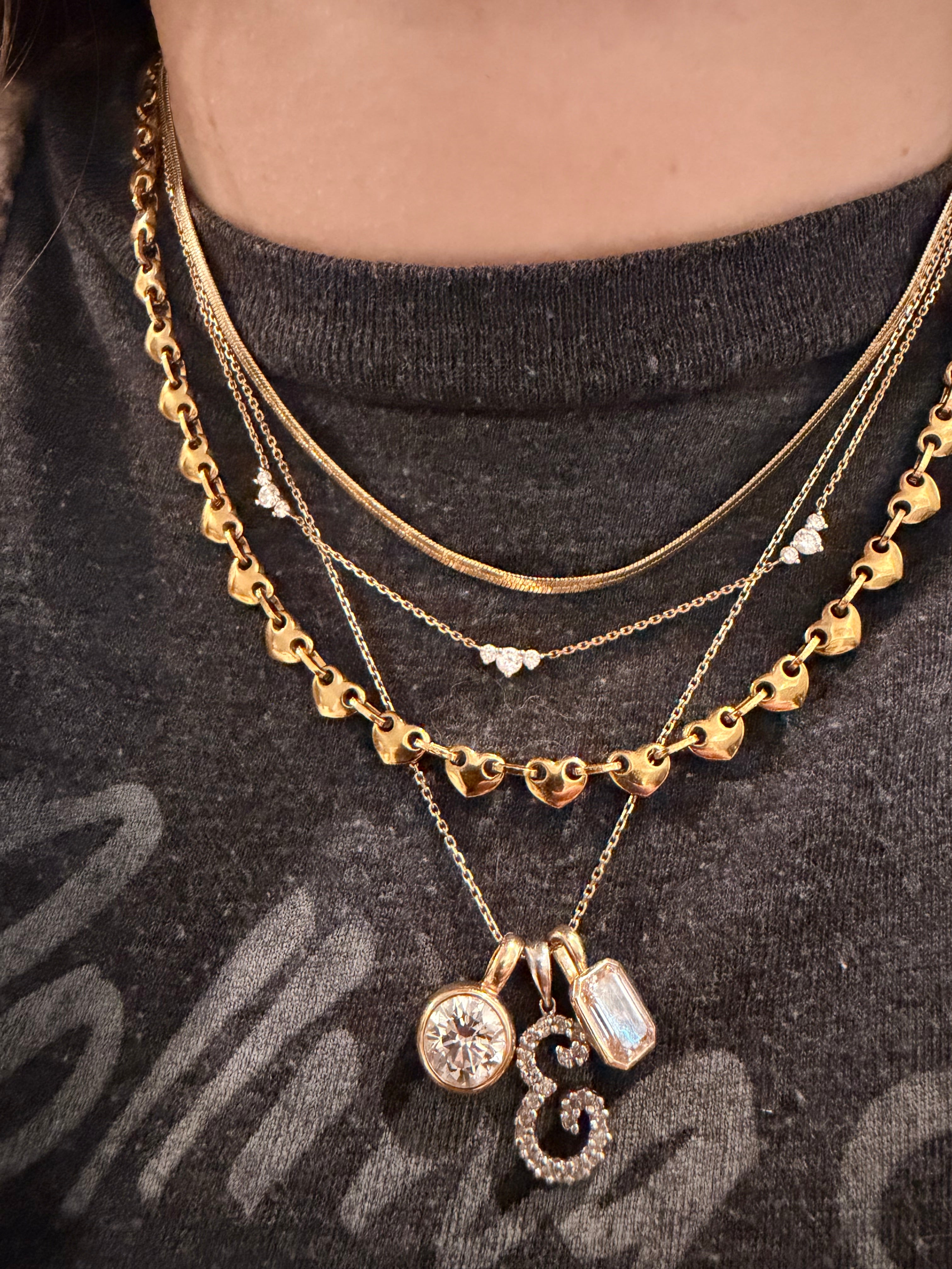 Mini Trio Necklace || Labgrown Diamonds