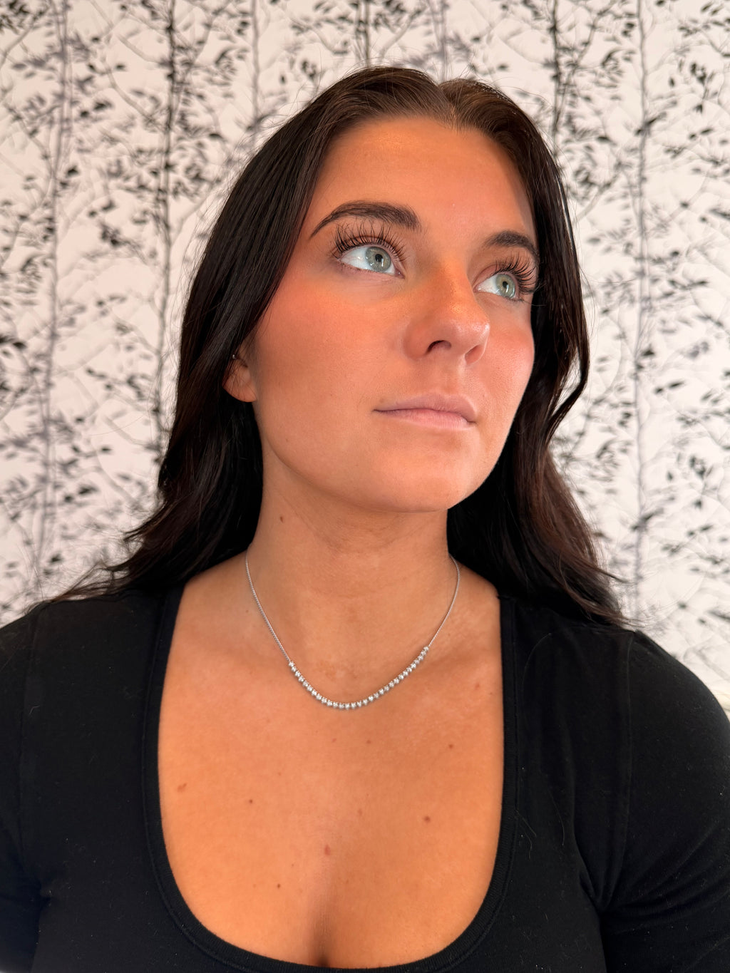 The Emily Diamond Tennis Necklace