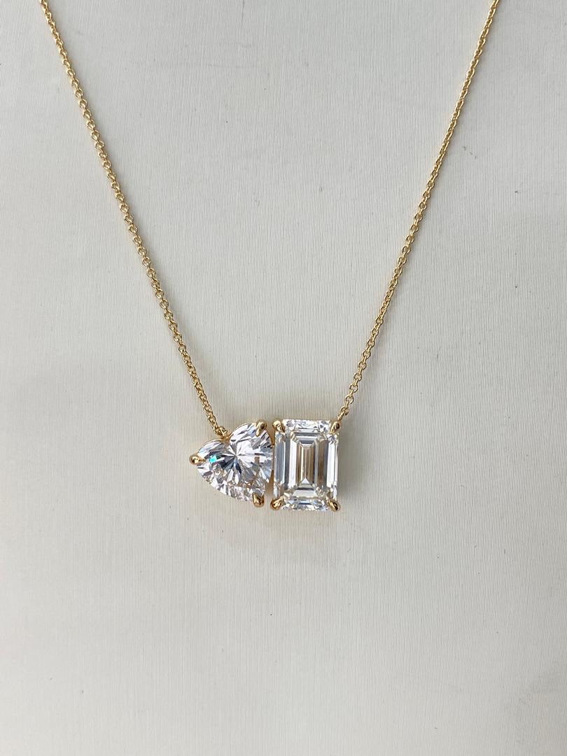 Heart and Emerald Toi et Moi