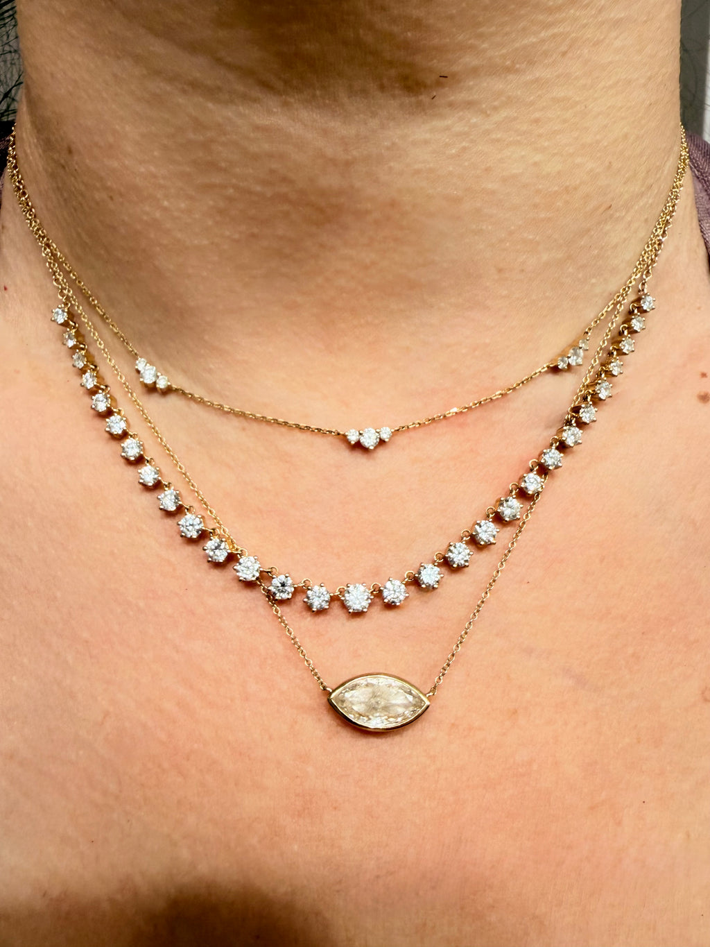 The Everyday Tennis Necklace || Labgrown Diamond
