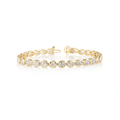 East West Oval Bezel Bracelet