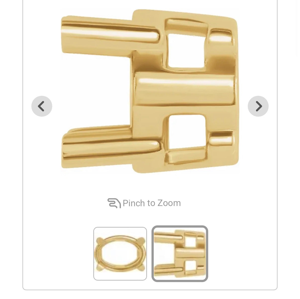 Oval Slider Pendant Charm