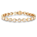 Trailing Pear Labgrown Diamond Bracelet