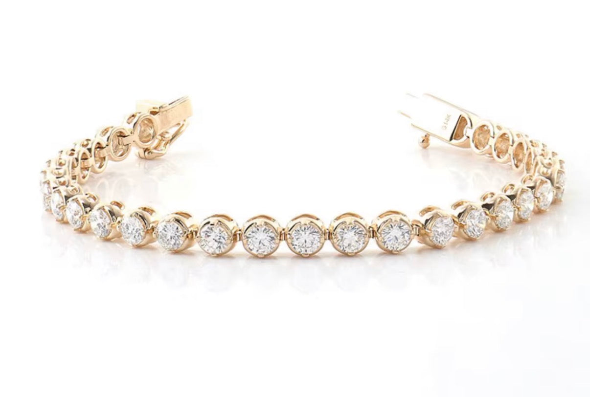 Bubble Bezel Labgrown Diamond Bracelet