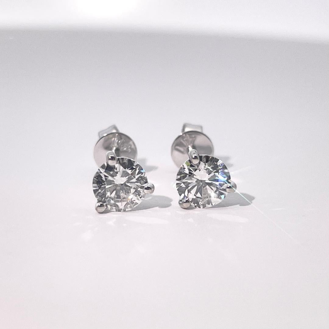 1ctw Labgrown Diamond Martini Studs