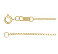 Solid Gold 1 mm Cable Chain Necklace | Adjustable 16–18”
