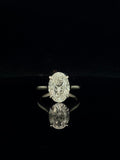 3ctw Labgrown Oval Diamond Platinum Band