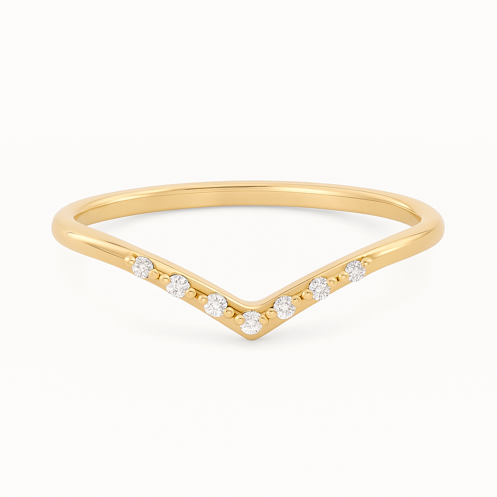 Chevron Diamond Stacker Band