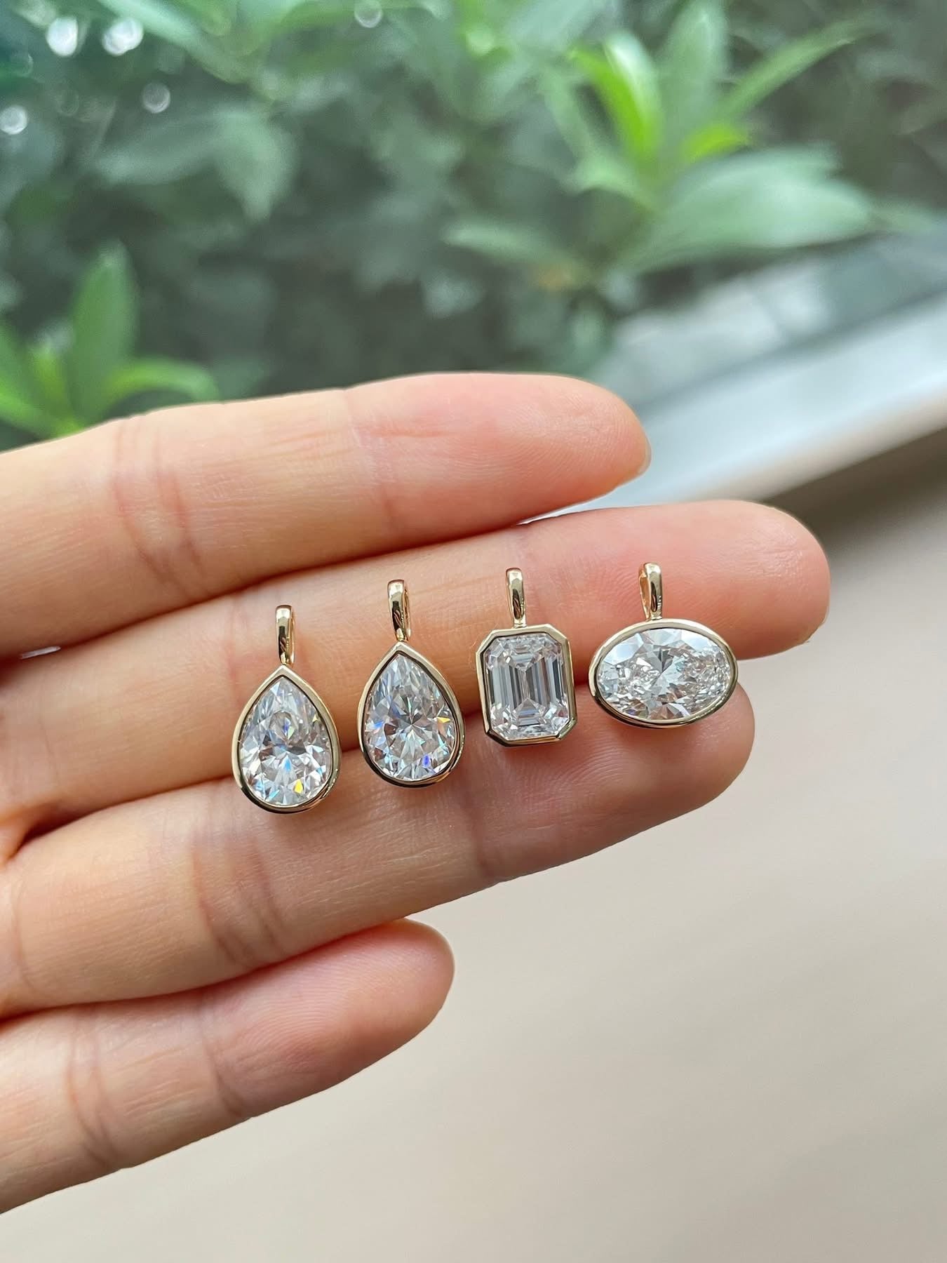 Mini Labgrown Diamond Charm Pendant