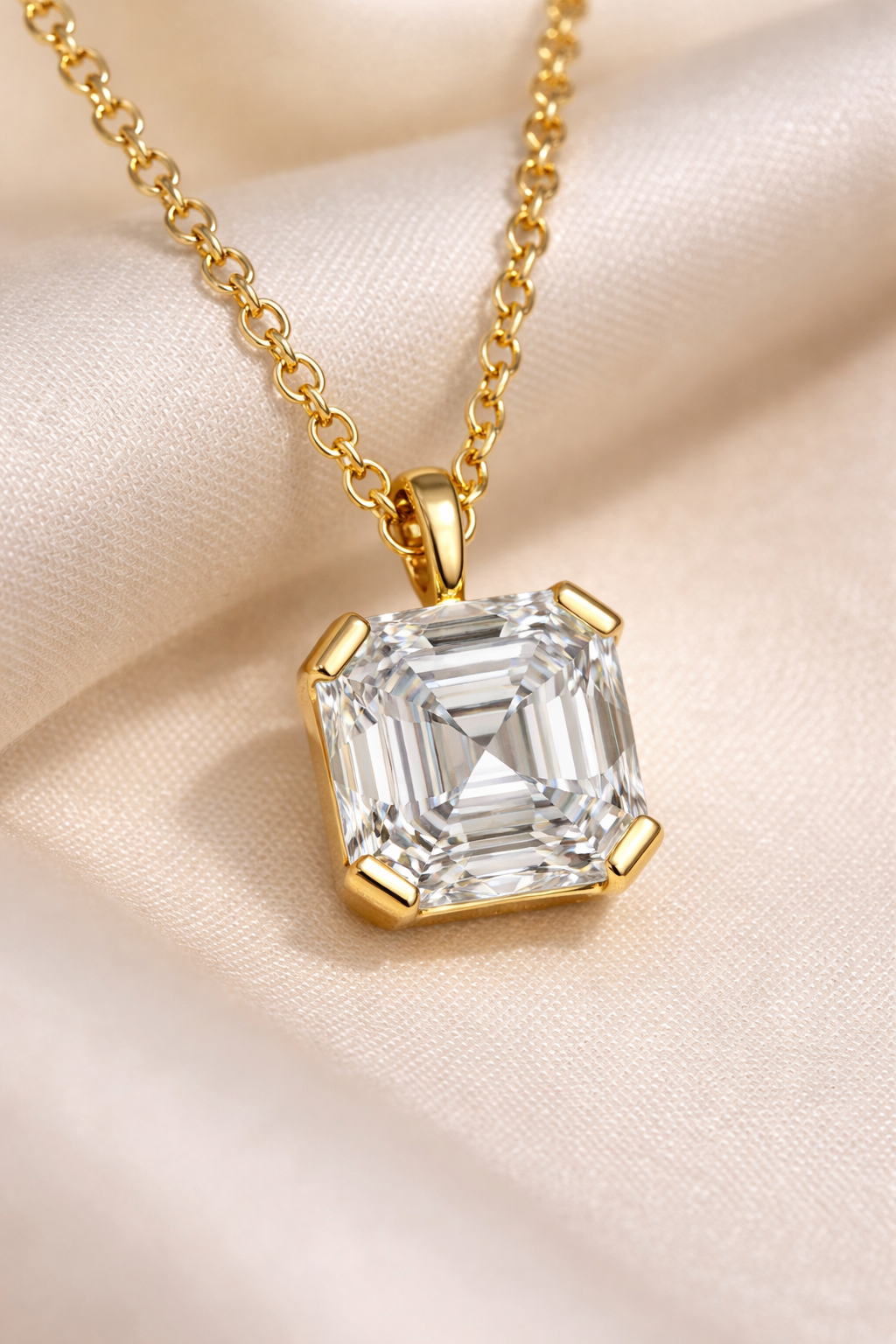 The Asscher Pave Pendant