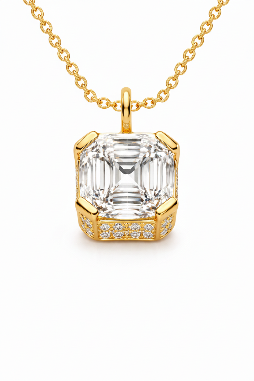 The Asscher Pave Pendant