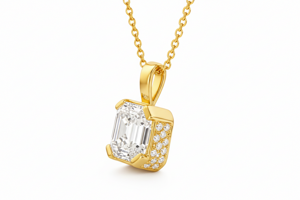 The Asscher Pave Pendant