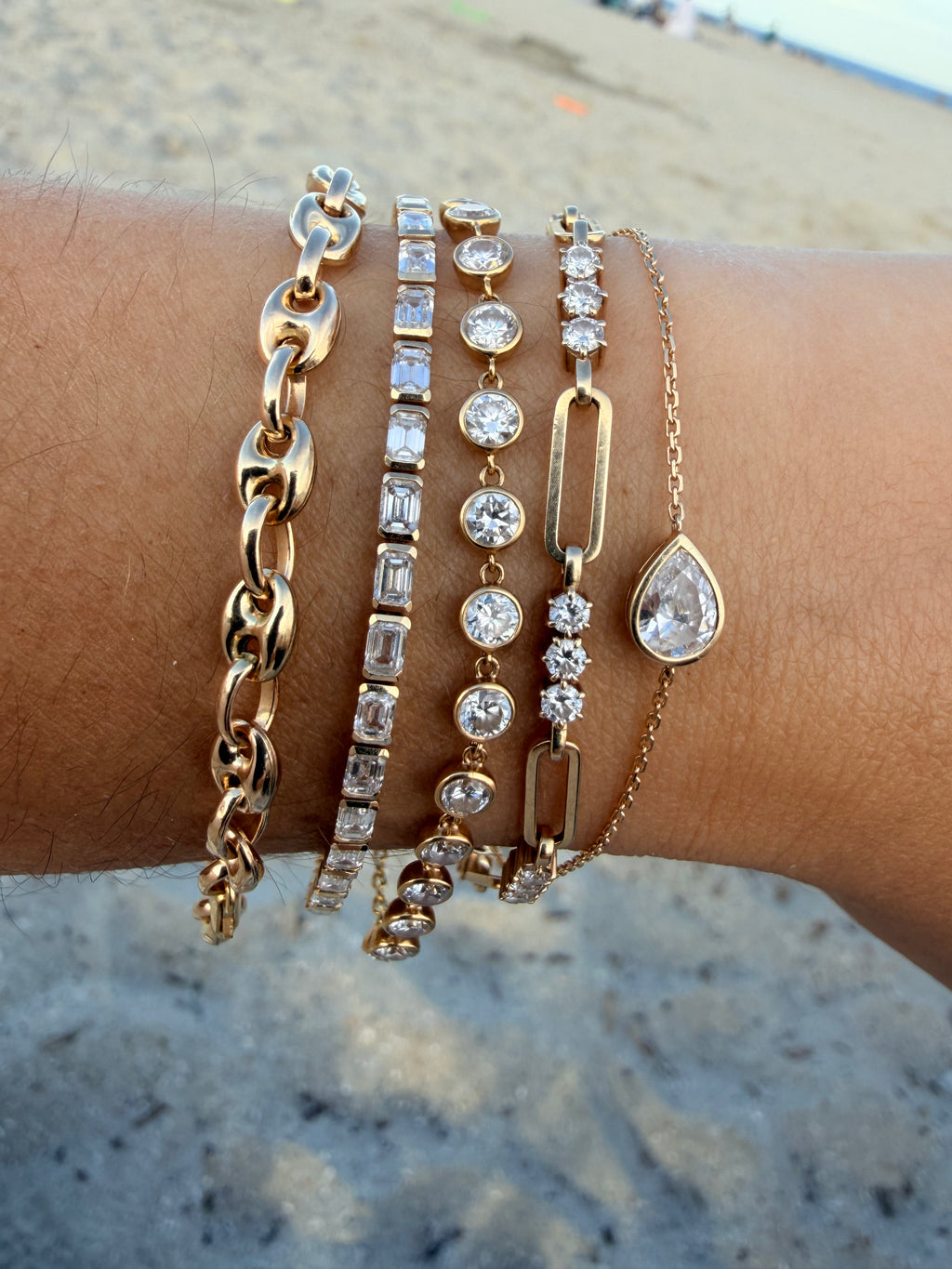 Puffed Anchor Bracelet || 14k Gold Filled