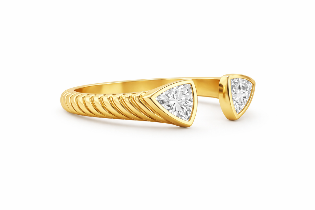 Trillion Labgrown Diamond Statement Ring