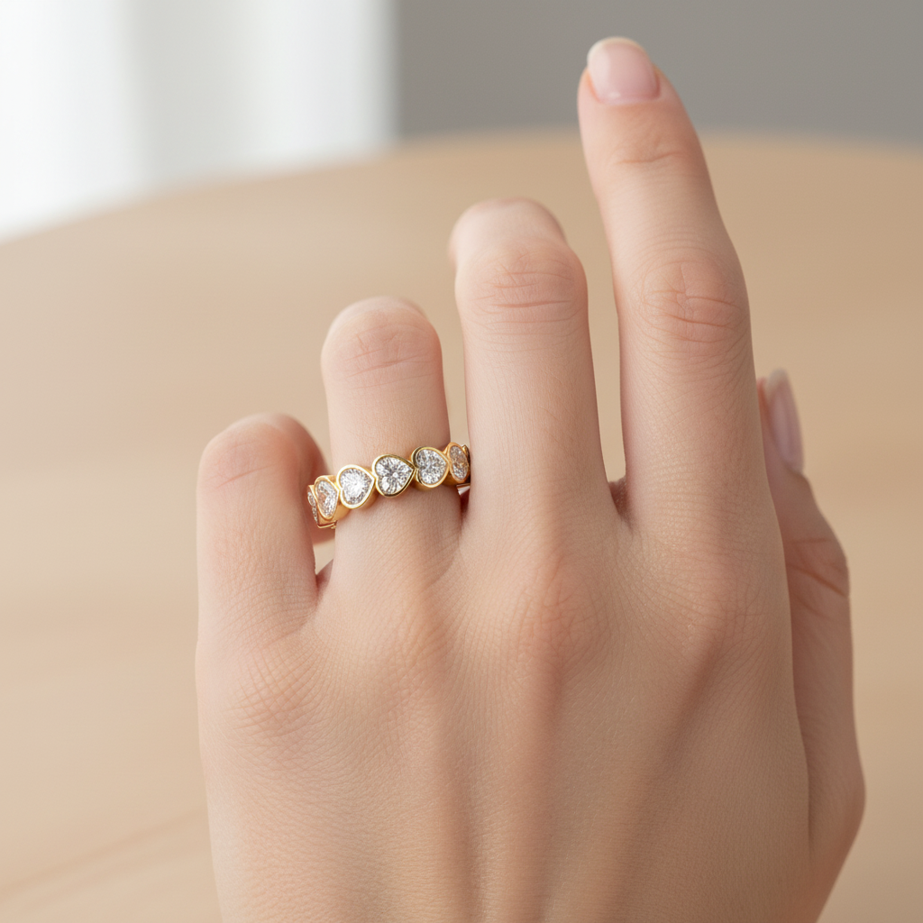 The Heart Eternity Labgrown Diamond Band